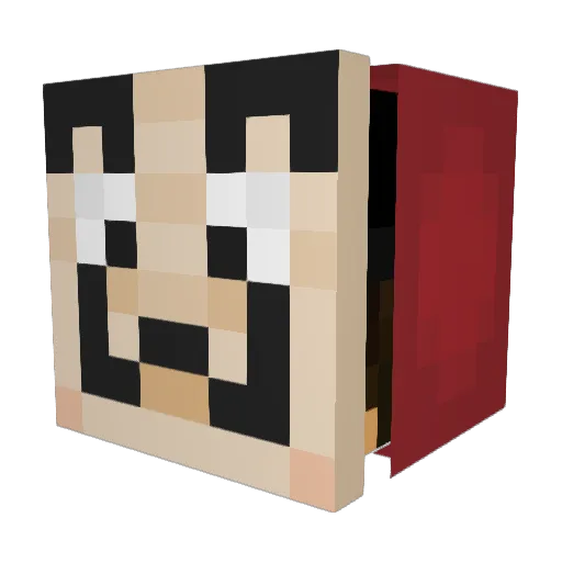123trewq123 Minecraft avatar head, 3D render