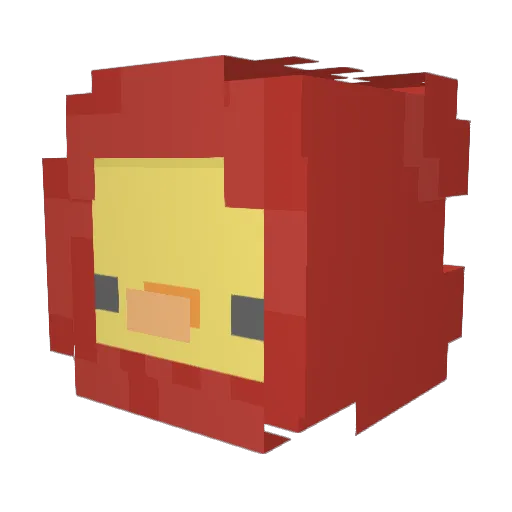 123wuzzup Minecraft avatar head, 3D render