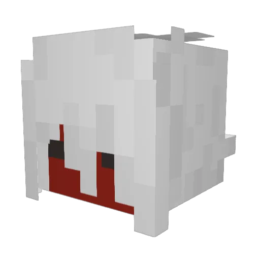 123zf Minecraft avatar head, 3D render