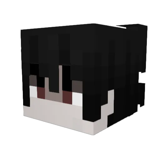 124kai124 Minecraft avatar head, 3D render