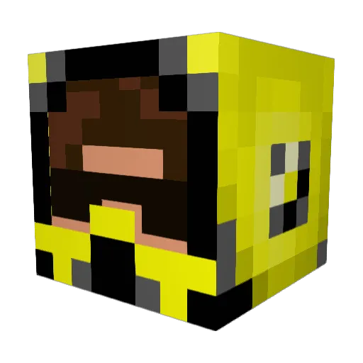 126omega Minecraft avatar head, 3D render