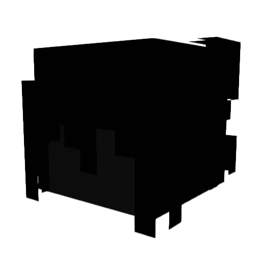 1290523982467204 Minecraft avatar head, 3D render