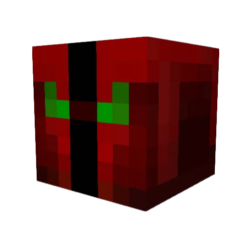 12AmaSax Minecraft avatar head, 3D render