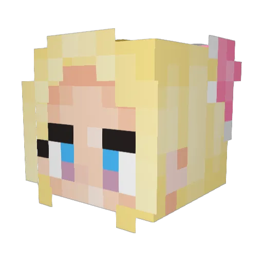 12EP Minecraft avatar head, 3D render