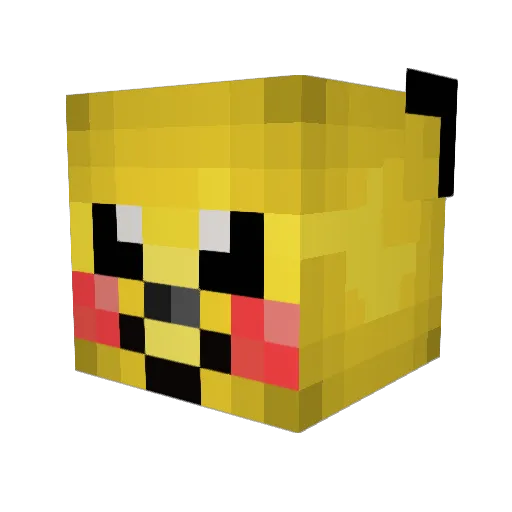 12InchesOfSnow Minecraft avatar head, 3D render