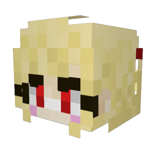 12Meli08 Minecraft avatar head, 3D render
