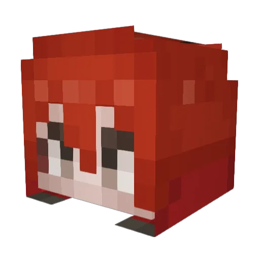12MonDay06 Minecraft avatar head, 3D render