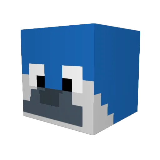 12Toni22 Minecraft avatar head, 3D render