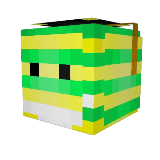 12Ubbe Minecraft avatar head, 3D render
