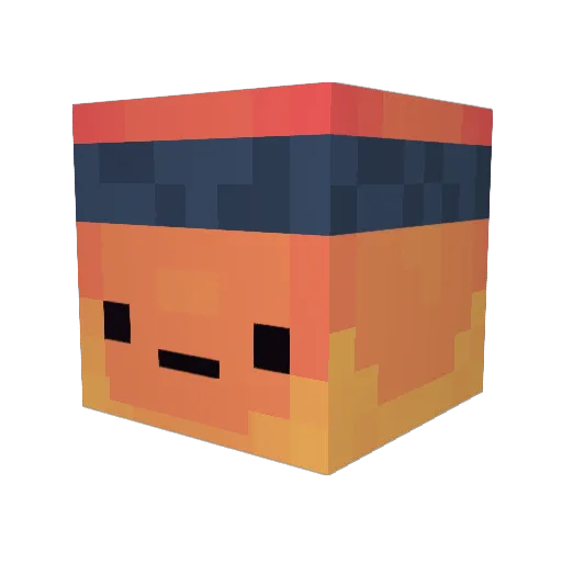 12centt Minecraft avatar head, 3D render