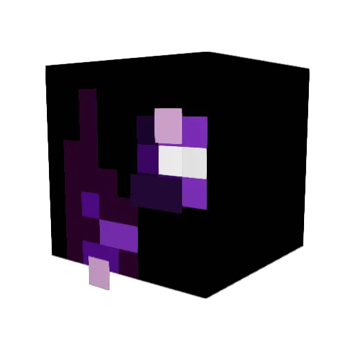 12dom Minecraft avatar head, 3D render