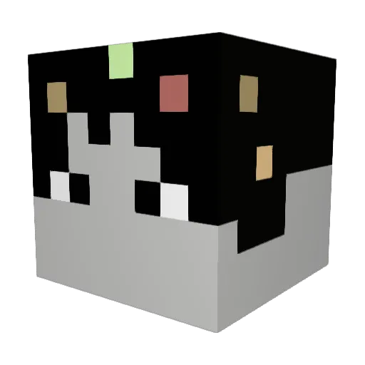 12evolt Minecraft avatar head, 3D render
