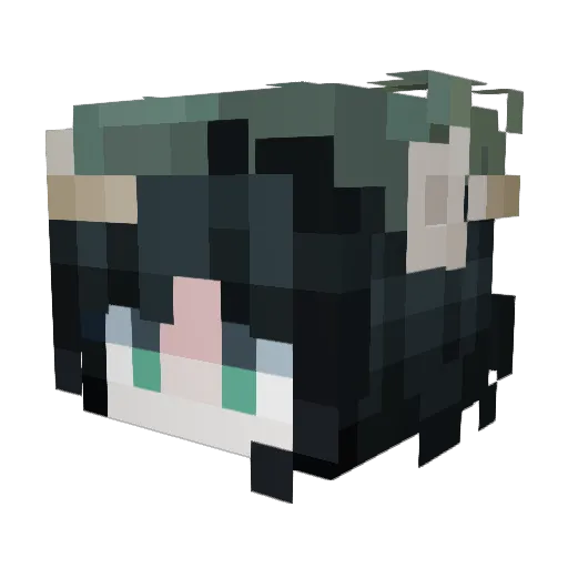 12froggy Minecraft avatar head, 3D render