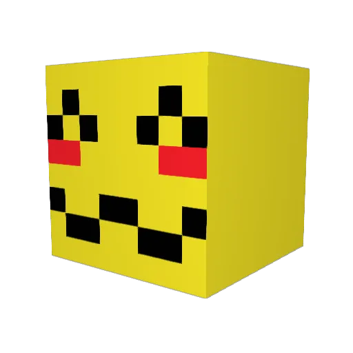 12hero345 Minecraft avatar head, 3D render