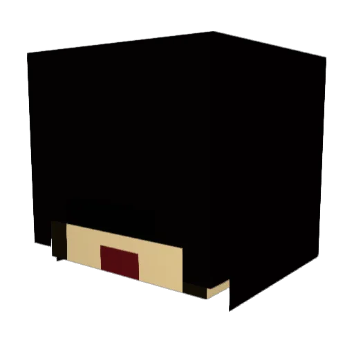 12kcal Minecraft avatar head, 3D render