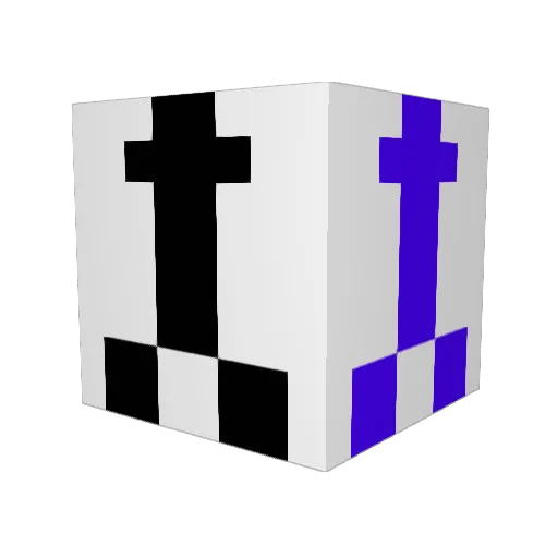 12lakes Minecraft avatar head, 3D render
