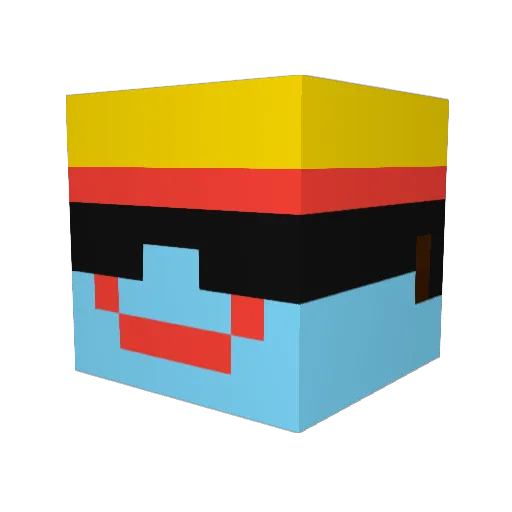 12meathead22 Minecraft avatar head, 3D render