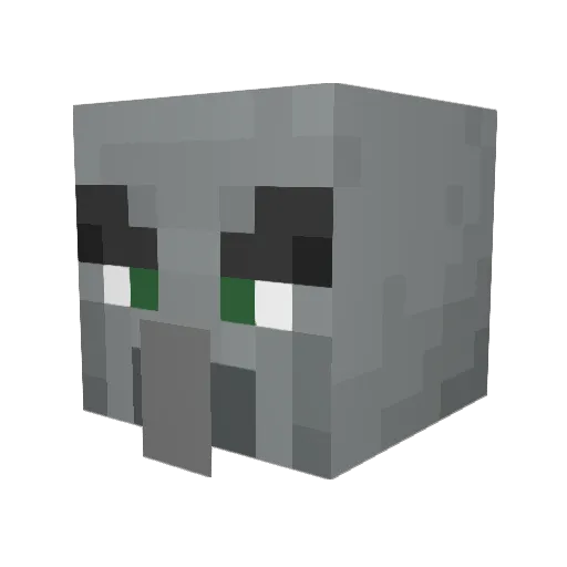 12percentman Minecraft avatar head, 3D render