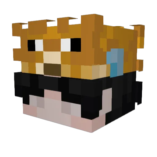 12ross_game Minecraft avatar head, 3D render