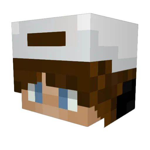 12step Minecraft avatar head, 3D render
