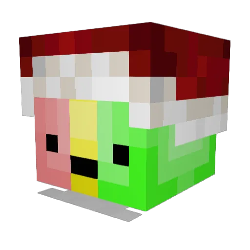 12vLapsi Minecraft avatar head, 3D render