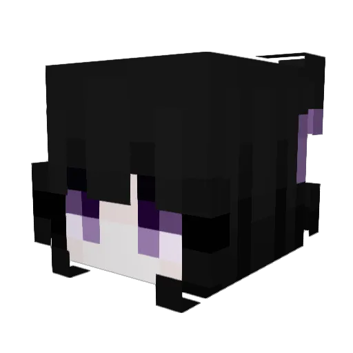 12vve Minecraft avatar head, 3D render