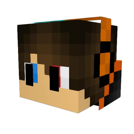 12yannick12 Minecraft avatar head, 3D render