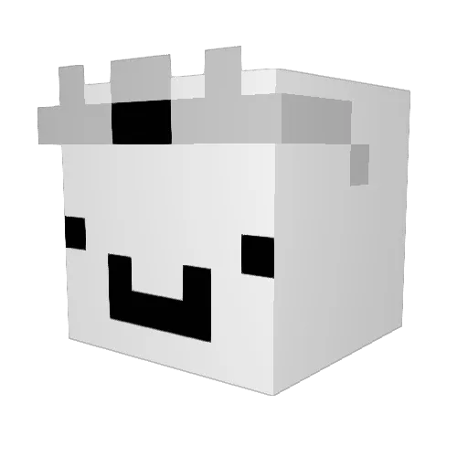 132hax Minecraft avatar head, 3D render