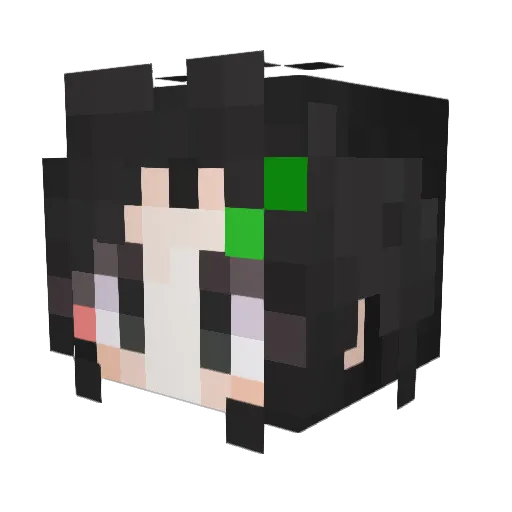 1333i Minecraft avatar head, 3D render