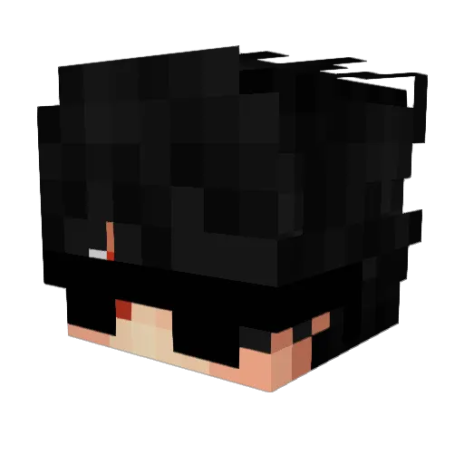1337H0RII Minecraft avatar head, 3D render
