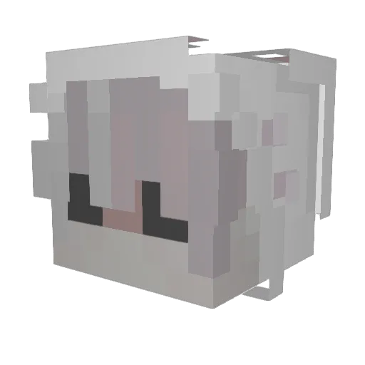1337Halo Minecraft avatar head, 3D render