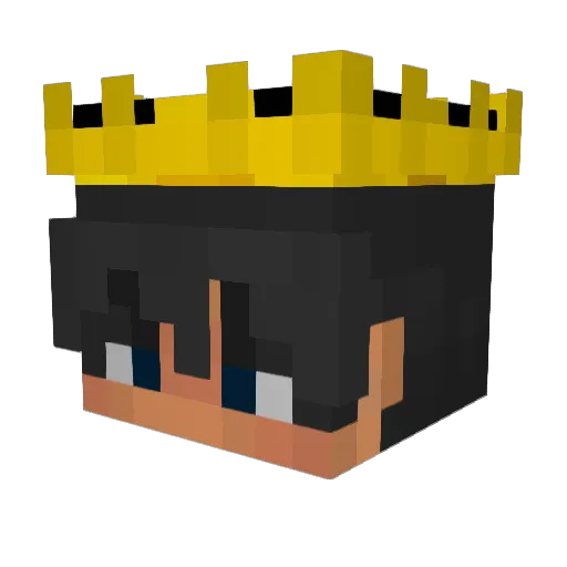 1337_Rocky Minecraft avatar head, 3D render