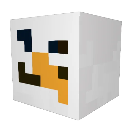1337hephaestus Minecraft avatar head, 3D render