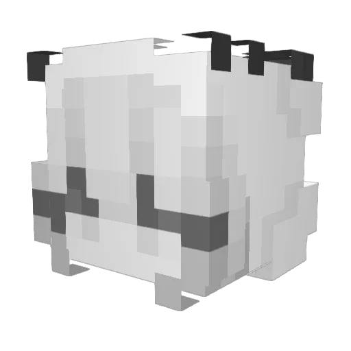 134899 Minecraft avatar head, 3D render