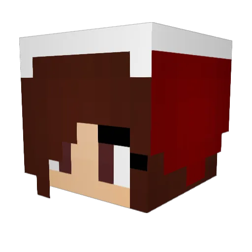 13Cupcake Minecraft avatar head, 3D render