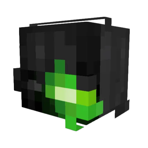 13Dark Minecraft avatar head, 3D render