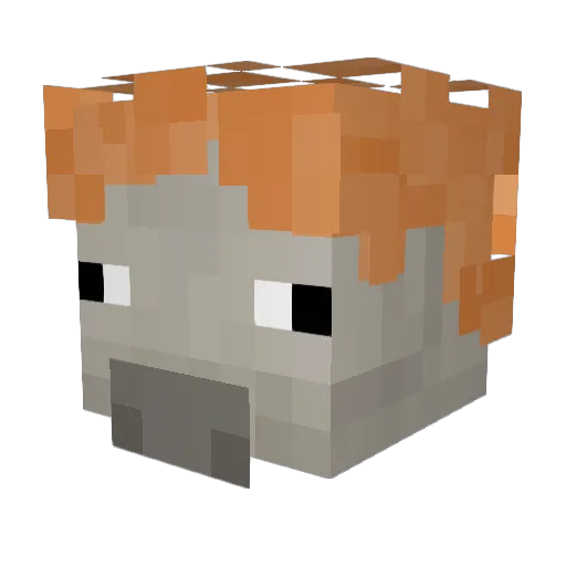 13GHz Minecraft avatar head, 3D render