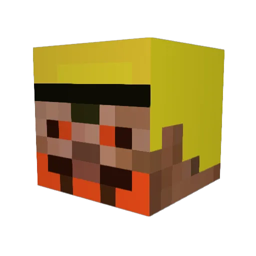 13Weeks13 Minecraft avatar head, 3D render