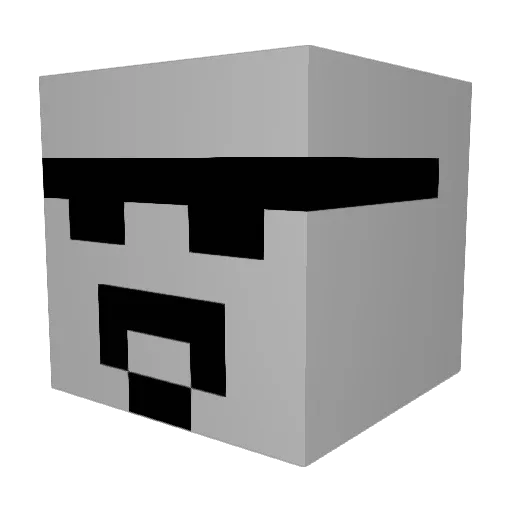 13_13_13 Minecraft avatar head, 3D render