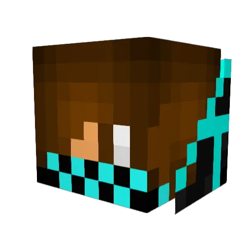 13andrin Minecraft avatar head, 3D render
