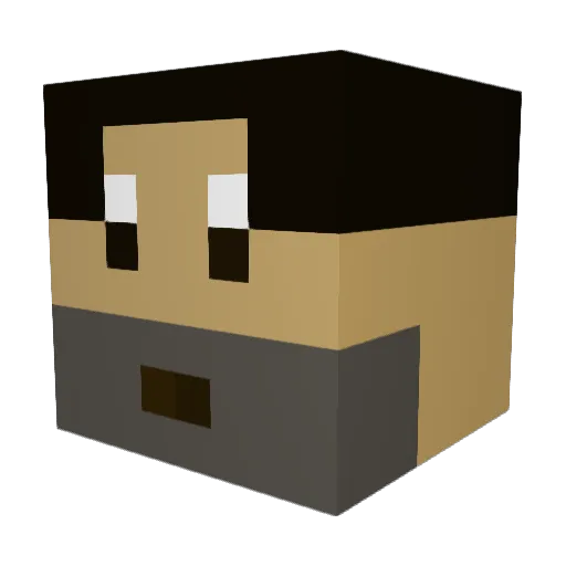 13bravo20 Minecraft avatar head, 3D render