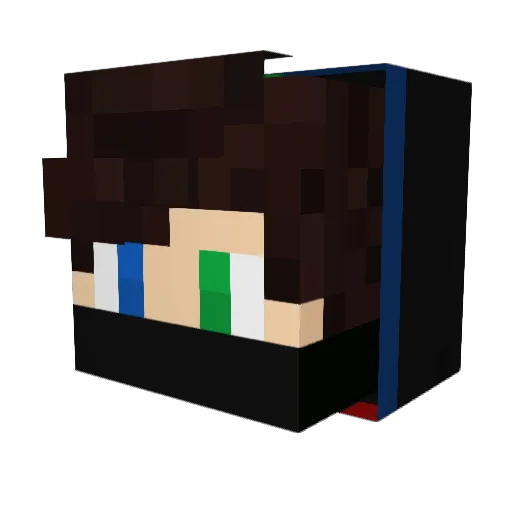 13centimeters13 Minecraft avatar head, 3D render
