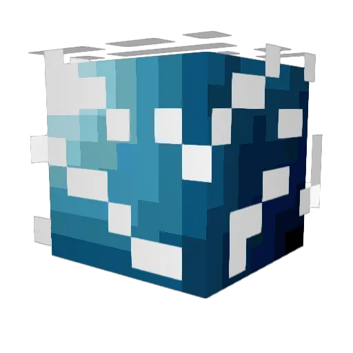 13deadfish Minecraft avatar head, 3D render
