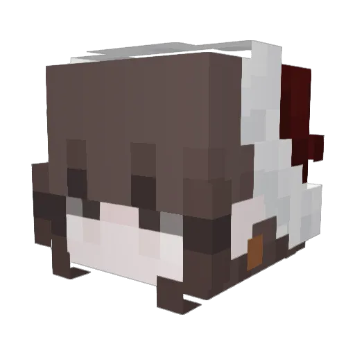 13fx Minecraft avatar head, 3D render