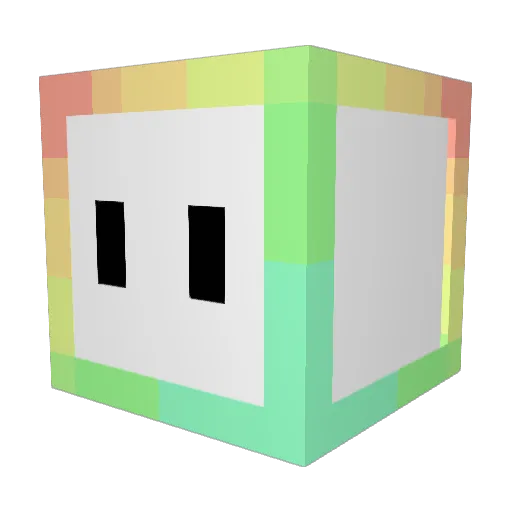 13hgfd Minecraft avatar head, 3D render