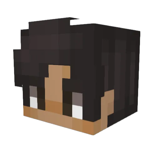13io Minecraft avatar head, 3D render