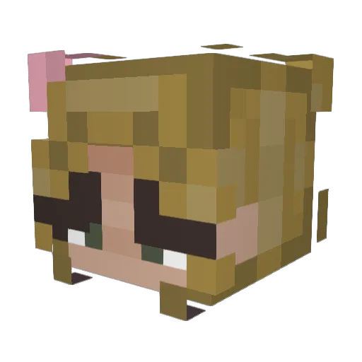 13kaizq Minecraft avatar head, 3D render