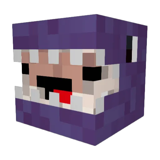 13kss Minecraft avatar head, 3D render
