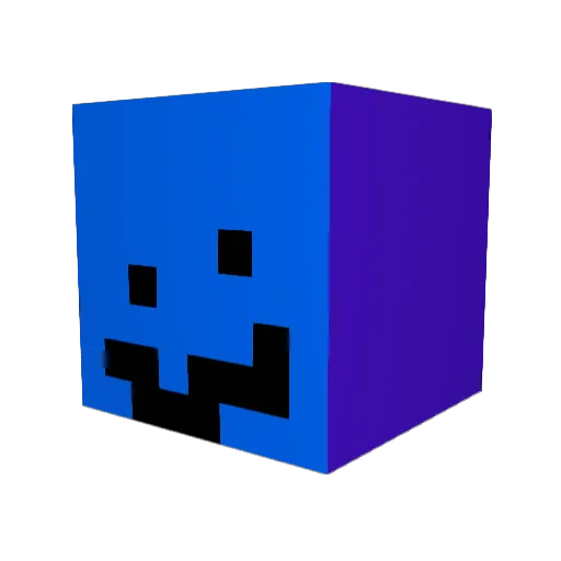 13mama Minecraft avatar head, 3D render