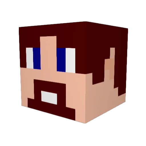 13owen Minecraft avatar head, 3D render